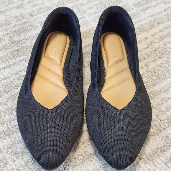 Kelly & Katie Maurene point toe flat shoes black size 7 - Picture 4 of 10